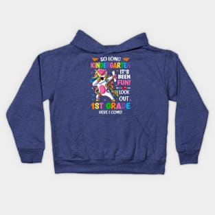 Unicorn So Long Kindergarten Graduation Last Day Of School Gift For Girls Kids Kids Hoodie